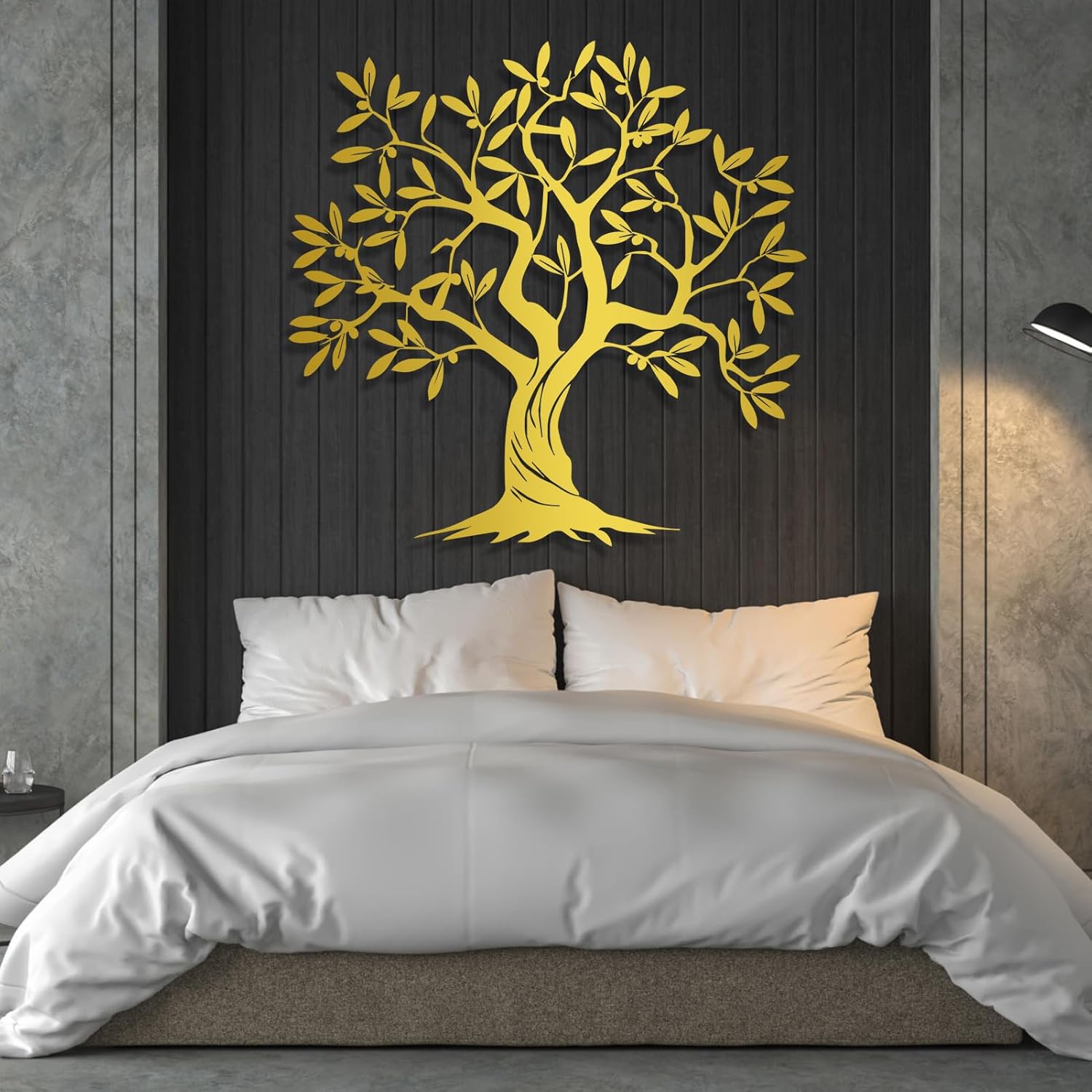 Arte de pared de metal árbol de la vida, decoración de pared de árbol genealógico, arte de pared de árbol de metal, árbol de arte metálico,