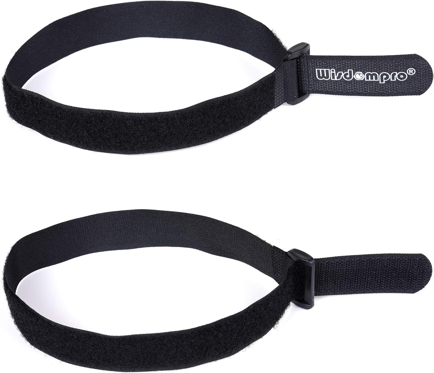 Wisdompro – Paquete de 12 correas de sujeción reutilizables con velcro de 1 x 18 pulgadas, reutilizables, duraderas y funcionales para mantener tu