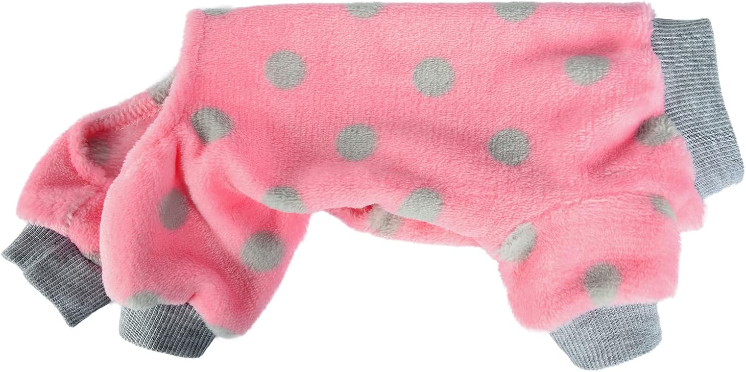 Pijamas para perros pequeños, niñas y niños, pijamas de invierno para cachorros de clima frío, suéter de 4 patas, ropa para chihuahua, yorkie, traje