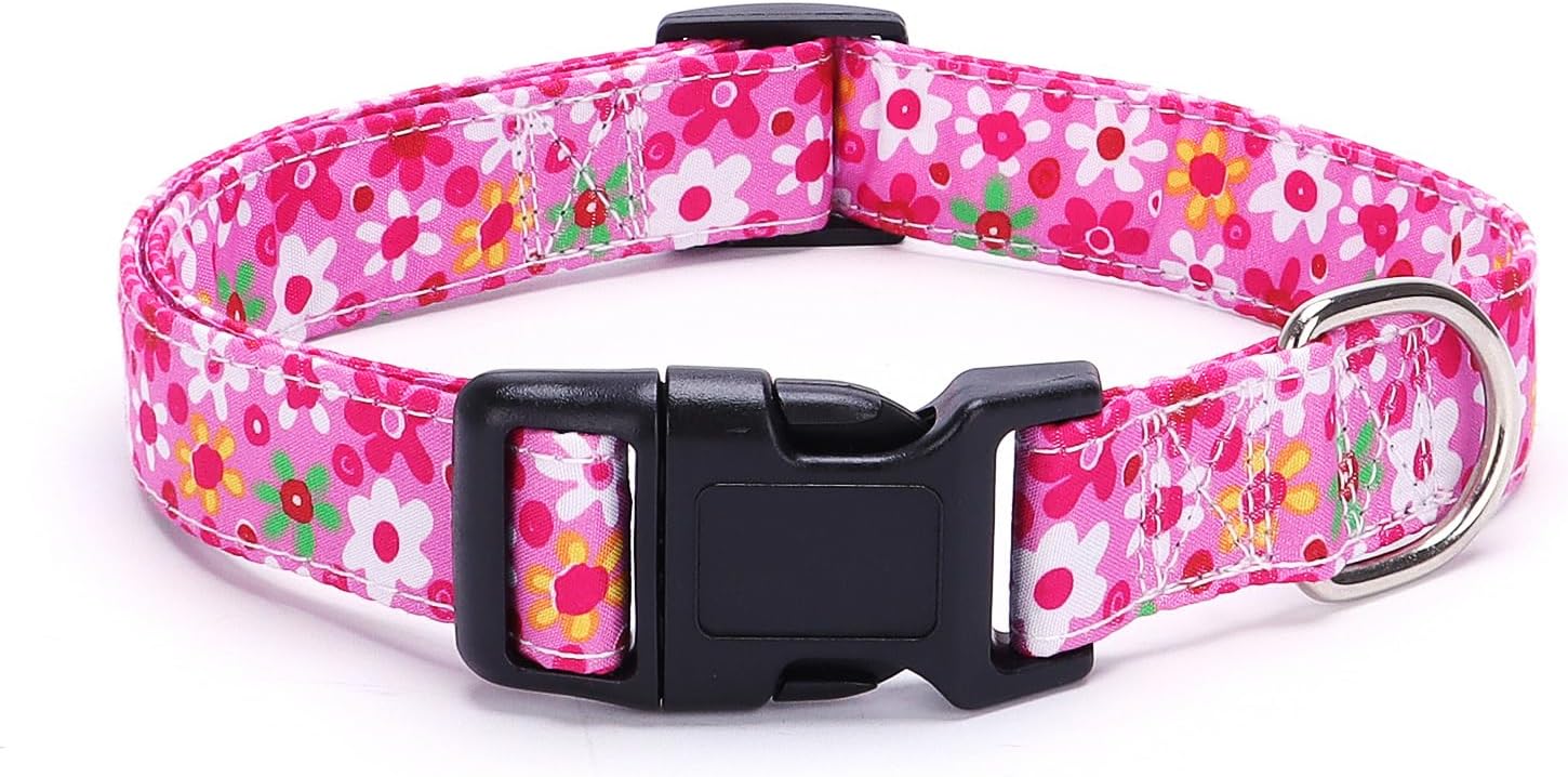 Moonpet Collares para perros pequeños, pequeños, medianos y grandes, unisex, diseño lindo para niños, niñas, collar para mascotas, suave, ajustable,
