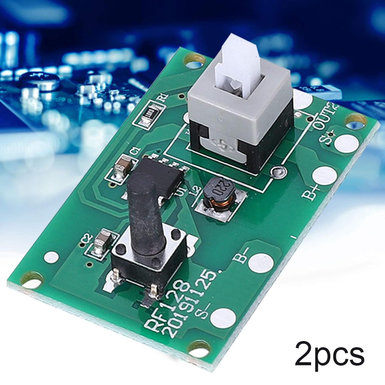Oumefar Módulo controlador de cadena de lámpara solar, placa de circuito de 1.2 V con 8 modos y accesorios de luz de interruptor, corriente máxima