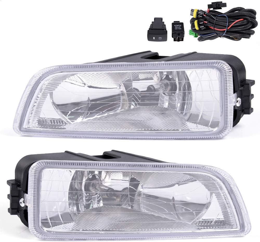 Fog Lights, Compatible with 04-08 Acura TL03-07 Honda Accord 4 Doors Bumper LED Driving Fog Lights + Wiring (4 Doors only)