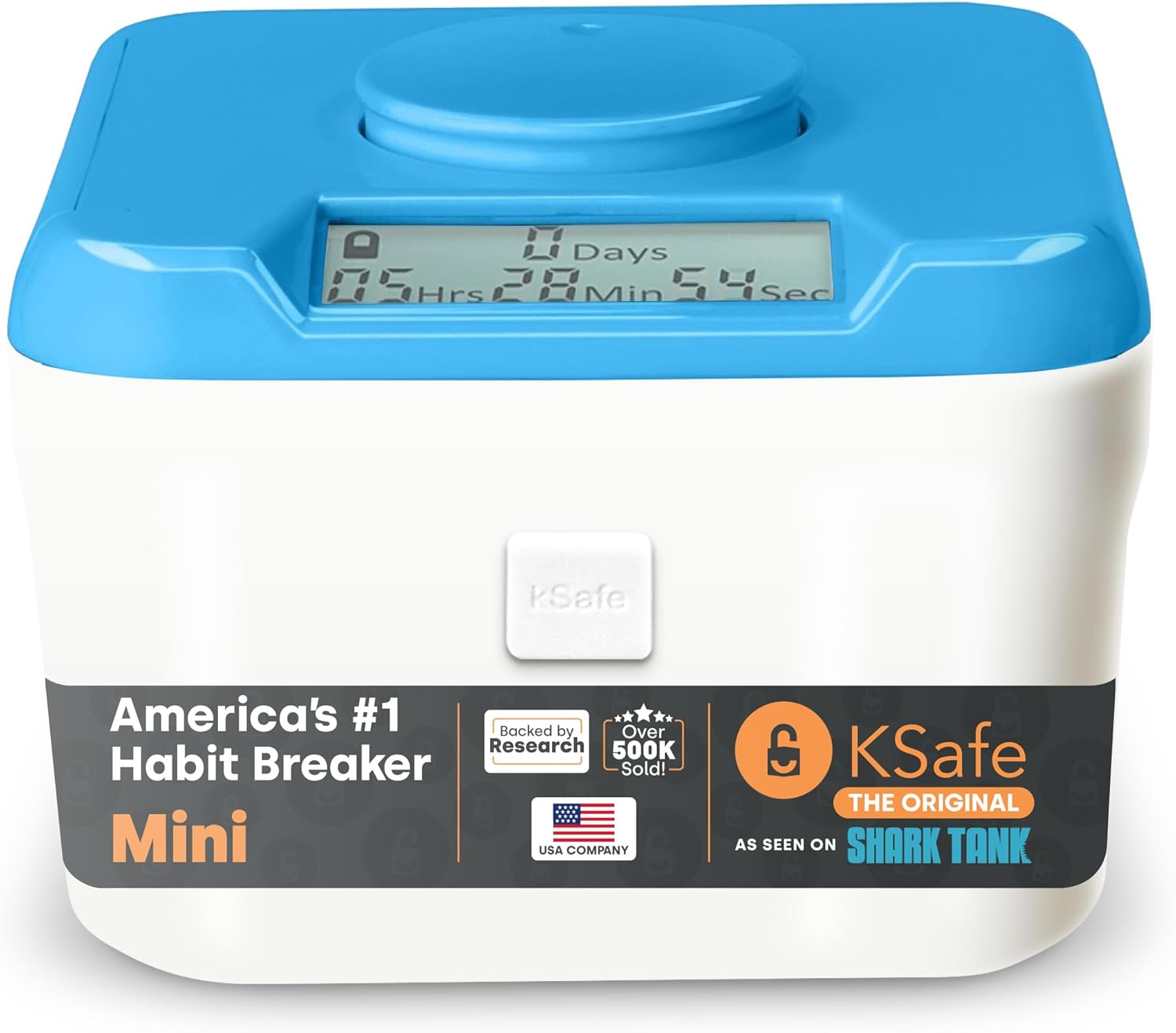 KSafe – Caja de bloqueo con temporizador para teléfonos, aperitivos y medicamentos, caja fuerte para celulares, cárcel y alimentos con temporizador,