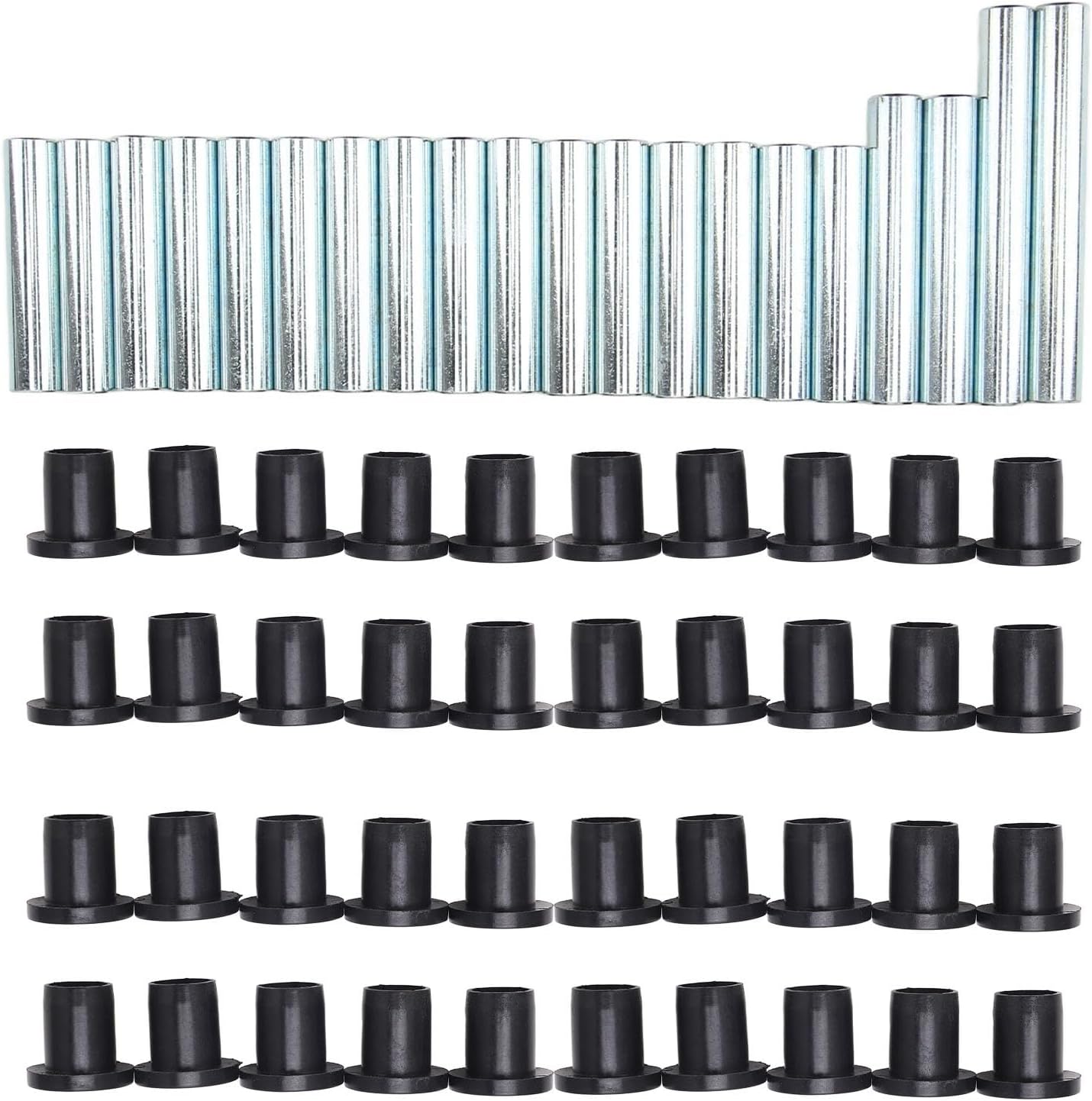 Control Arm Bushing Kit Wear Resistant Replacement for XP 800 Steel ABS 60PCS Black Low for ATV Enthusiasts