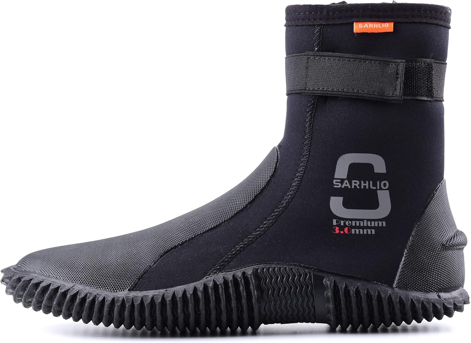 SARHLIO Botas de buceo de neopreno con cremallera de 0.118 in con suela antideslizante para deportes acuáticos, buceo, esnórquel, rafting, kayak,