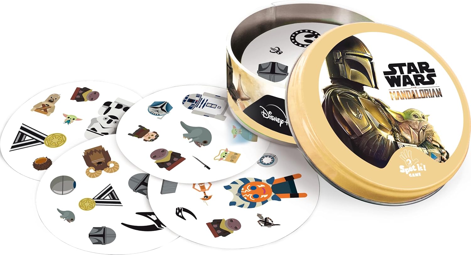 Asmodee  Dobble Star Wars Mandalorian  Juego de cartas  A partir de 6 años  2-8 jugadores  15 minutos de tiempo de juego