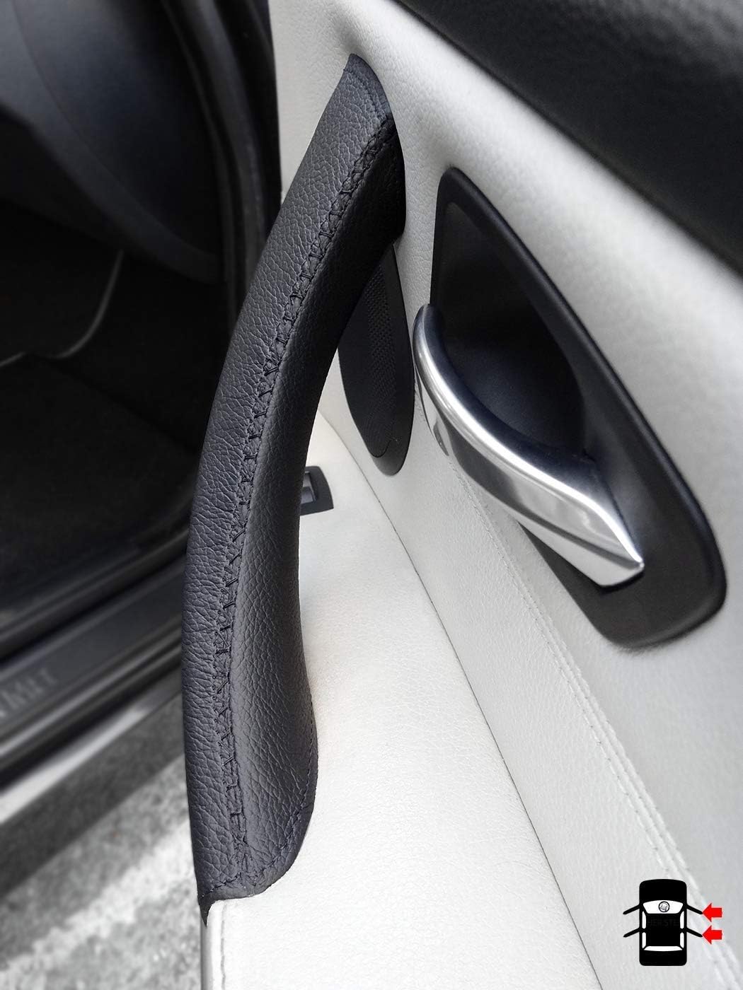 3 Series M Performance Interior Parts – Funda de cuero para manijas de puerta interior – Funda de repuesto original para manija de puerta del