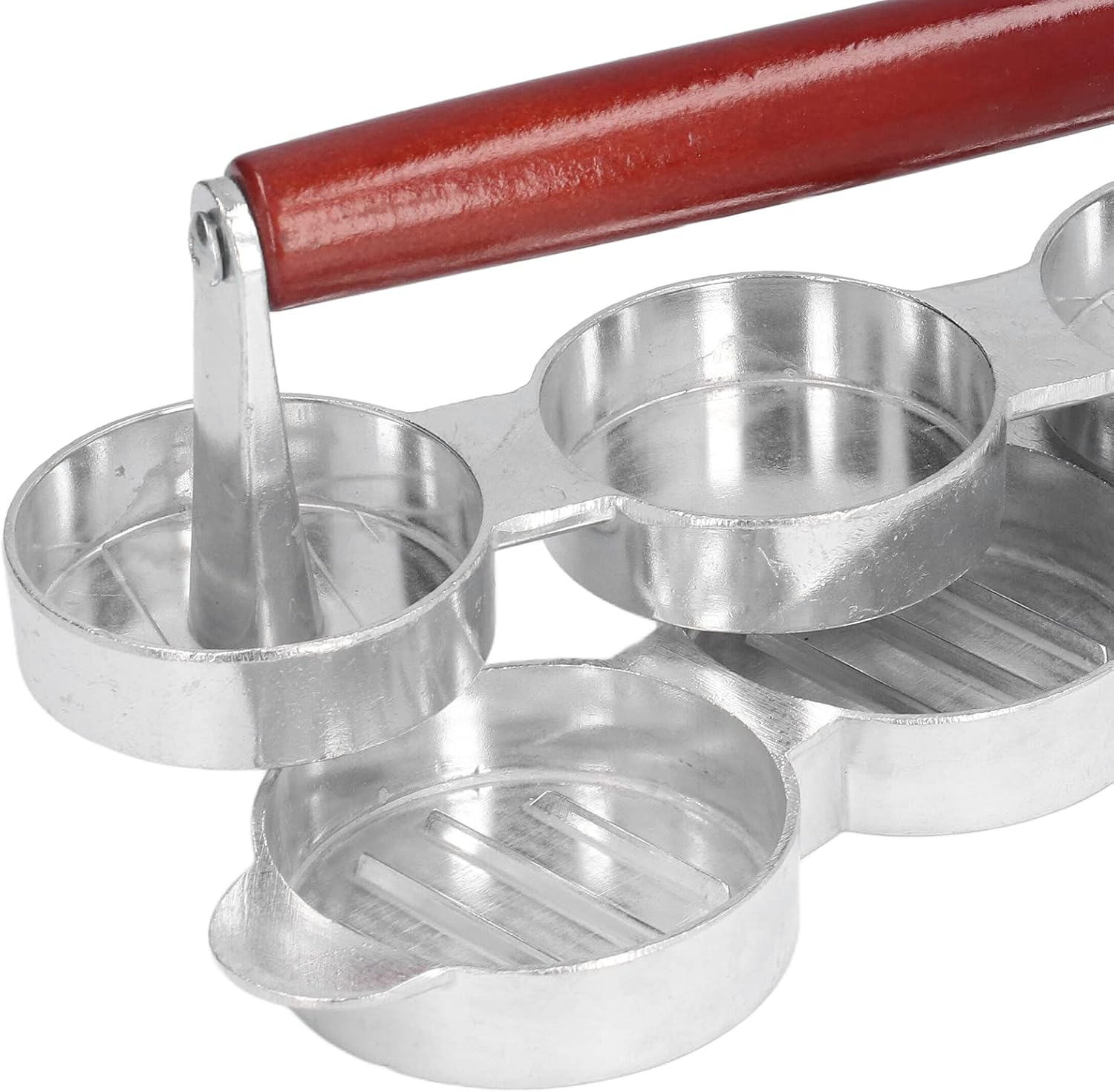 TOPINCN Mini prensa de hamburguesas, prensa de hamburguesa de forma redonda Patty Maker para picnic para barbacoa
