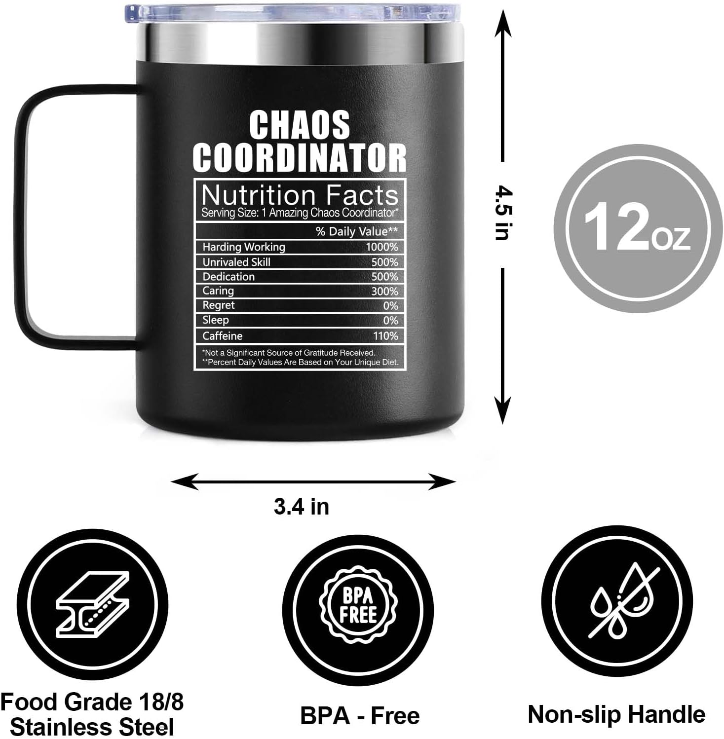 Chaos Coordinator – Regalos para jefe, asistente de maestro, inspiración, regalos de trabajo para compañeros de trabajo, regalos del día del jefe