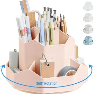 Soporte para bolígrafo de rotación de 360 grados, soporte para lápices de 9 ranuras para escritorio, organizador de escritorio, accesorios de Soporte para bolígrafo de rotación de 360 grados, soporte para lápices de 9 ranuras para escritorio, organizador de escritorio, accesorios de