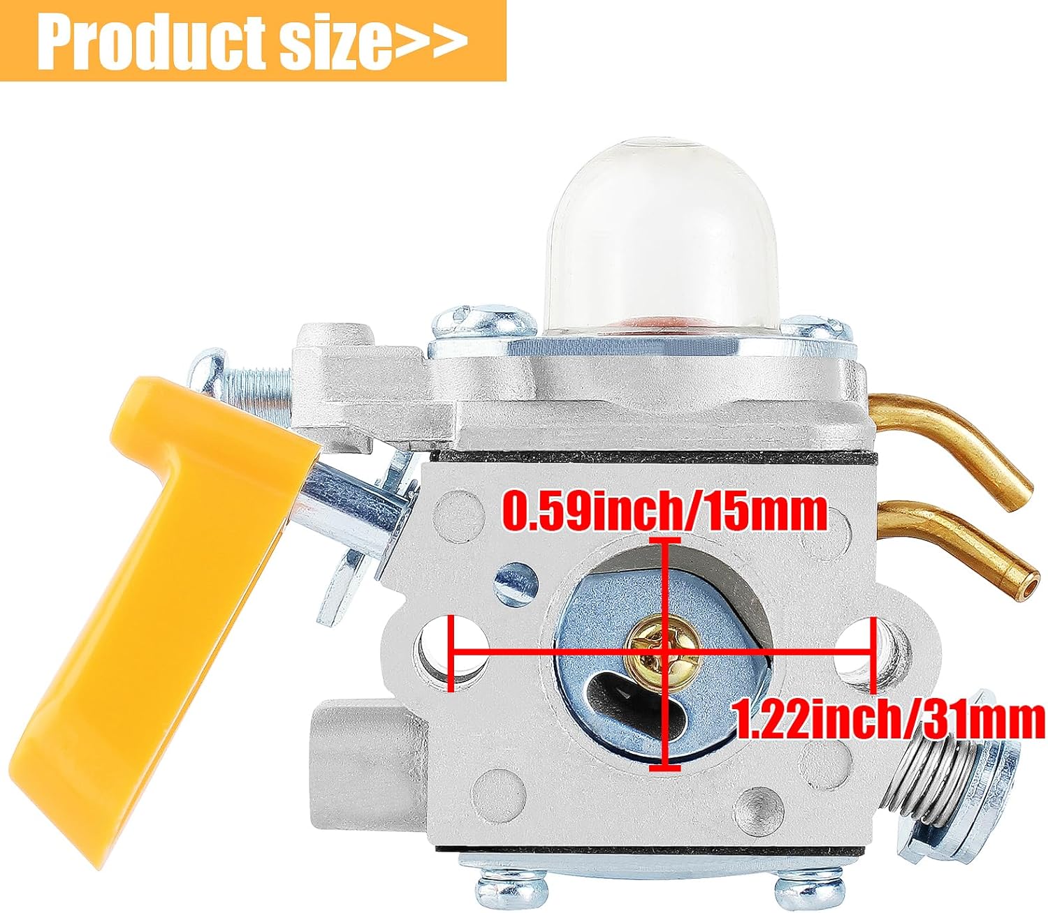 Carburador SS30 SS26 CS30 compatible con Ryobi Homelite Weed Edger 25cc 26cc 30cc soplador de hojas recortadora C1U-H60 EX26 CS26 RY09056 308054043
