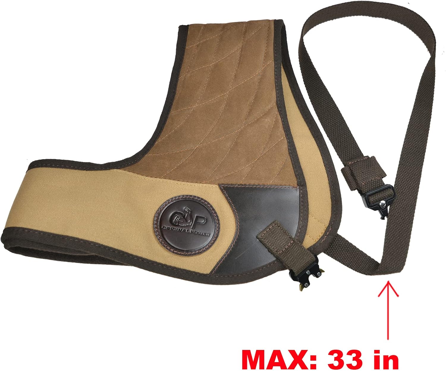 Chaleco protector de cuero para rifle de escopeta, chaleco acolchado reductor de retroceso, protector de campo con correas ajustables
