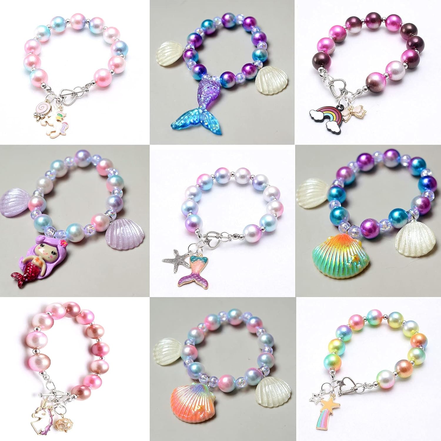 450 cuentas de perlas de imitación ABS de imitación de 0.315 pulgadas, 15 colores, cuentas de arco iris suaves para hacer joyas, aretes, collares,