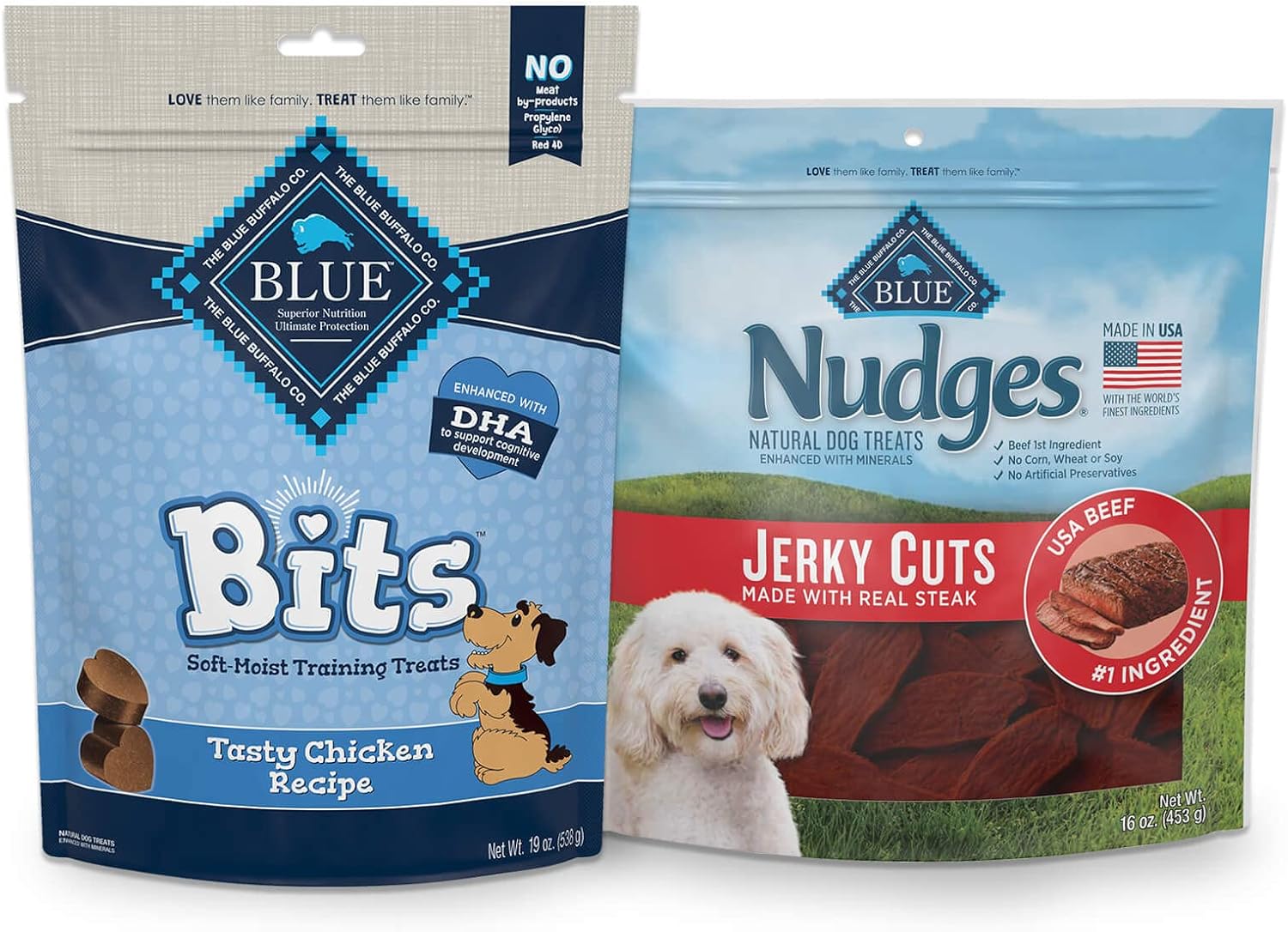 Blue Buffalo – Paquete variado de golosinas para perros, filete y pollo