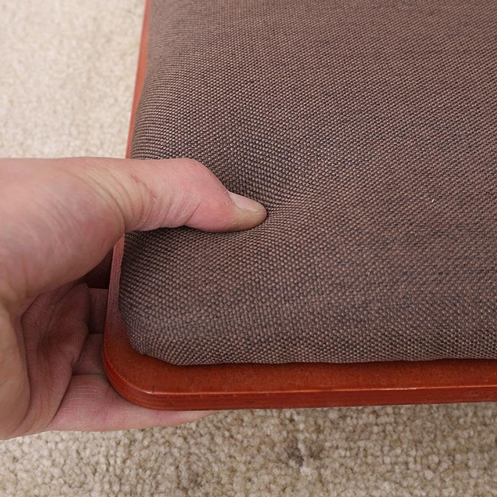 Silla de piso de madera, silla de suelo, asiento mecedor, cómodo sofá japonés, reclinable, soporte de espalda, ideal para juegos de lectura,