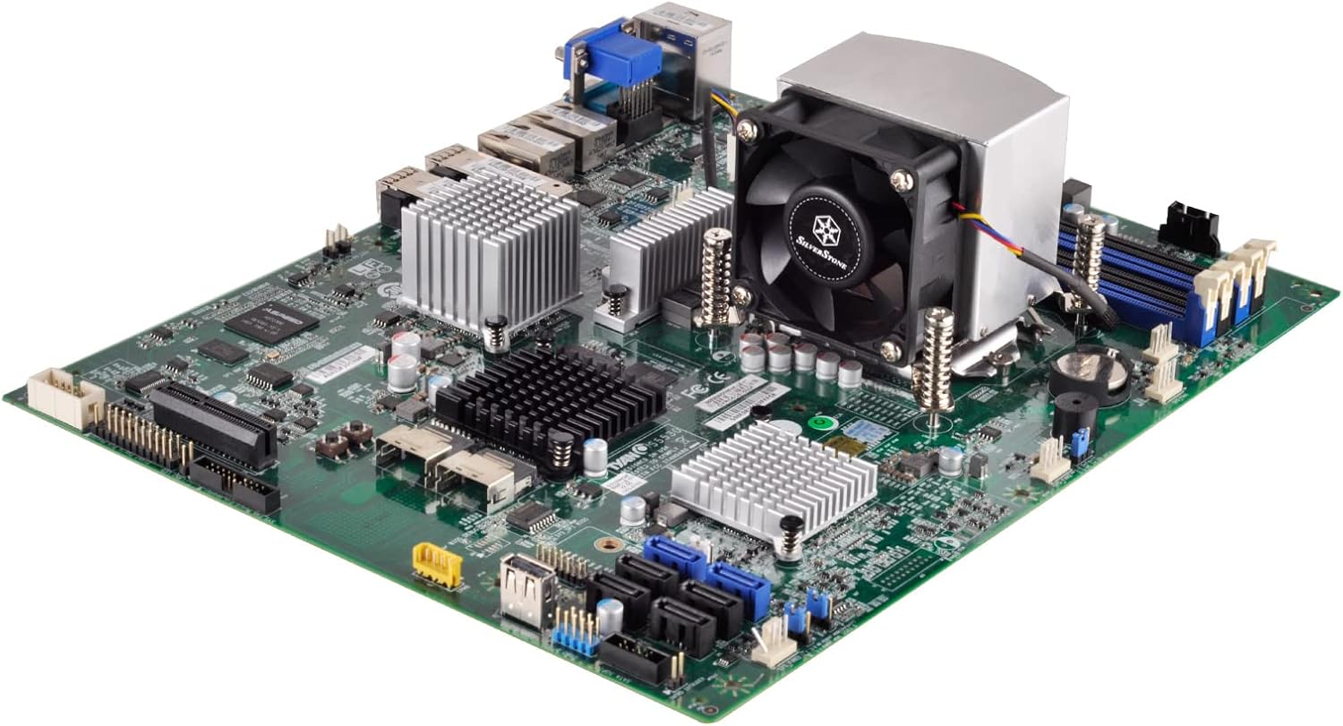 SilverStone Technology AR09-115XS 2U Servidor de montaje en bastidorpequeño factor de forma Intel CPU Cooler con soporte de tornillo, SST-AR09-115XS
