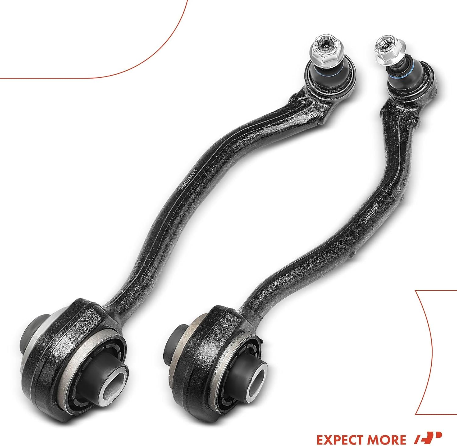A-Premium 2 brazos de control inferiores delanteros y traseros, con rótula y buje, compatibles con Mercedes-Benz – 2001-2011 – C230 C240 C280 C320