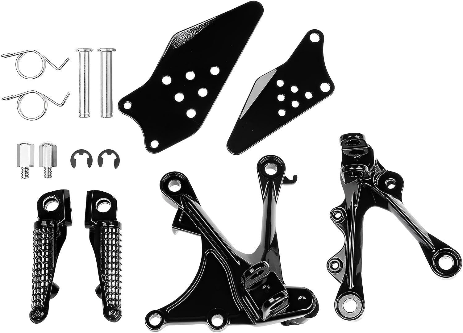 Soportes para reposapiés delanteros para Kawasaki Ninja ZX6R 2005-2008, ZX636 2005-2006 (frontal-1)