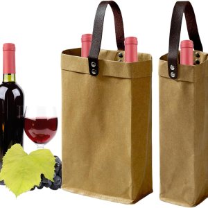 2 bolsas de vino reutilizables para botellas de vino, regalos para cumpleaños, bodas, fiestas de picnic, Navidad 2 bolsas de vino reutilizables para botellas de vino, regalos para cumpleaños, bodas, fiestas de picnic, Navidad
