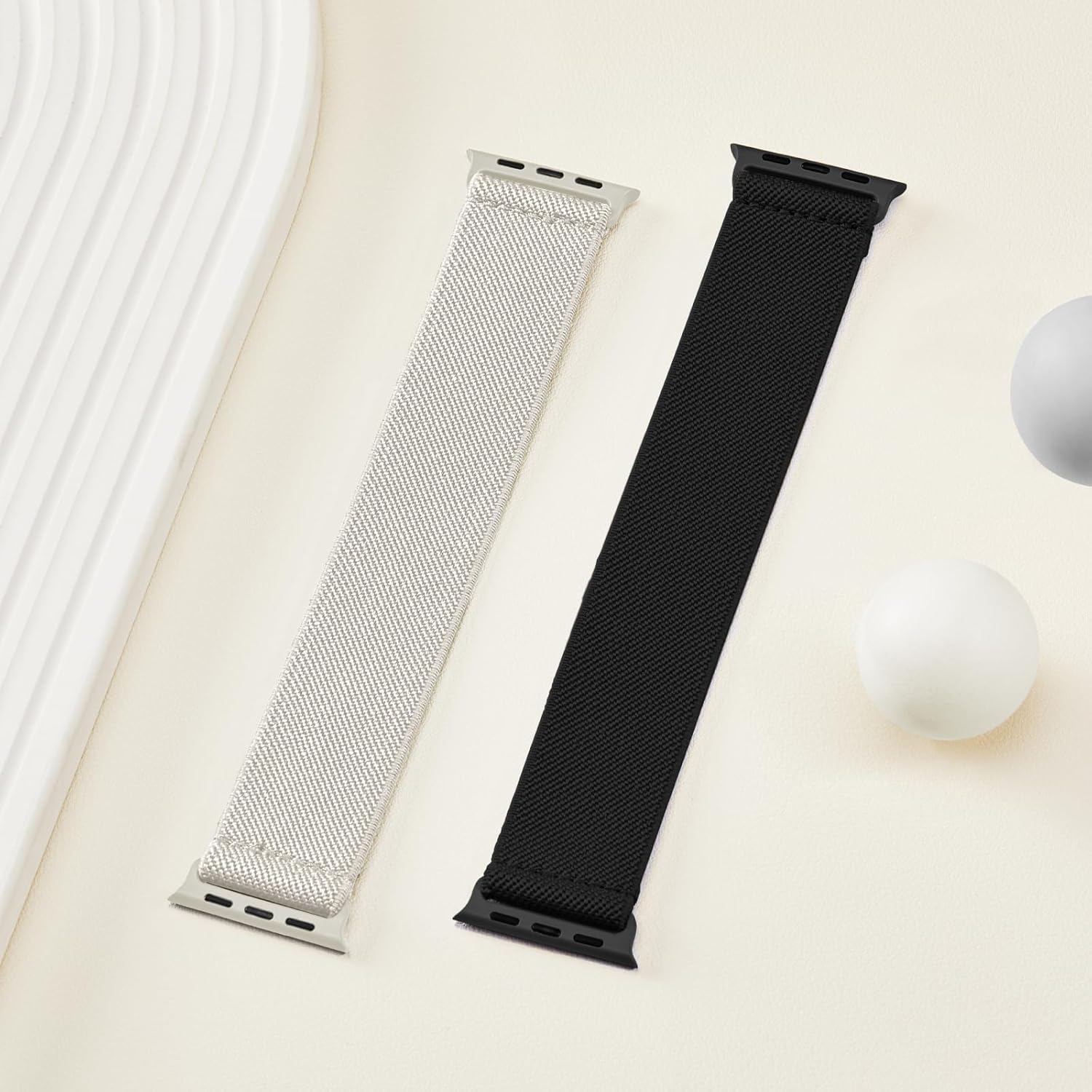 Correas elásticas de nailon solo compatibles con Apple Watch Band de 1.496 in 1.575 in 1.614 in 1.654 in 1.732 in 1.772 in 1.929 in, iWatch Series 9