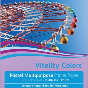 Xerox Vitality Colors Pastel Plus Color Impresora multiusos y papel de copia, lila, letra (8.5 x 11 pulgadas), 500 hojas por Rea Xerox Vitality Colors Pastel Plus Color Impresora multiusos y papel de copia, lila, letra (8.5 x 11 pulgadas), 500 hojas por Rea