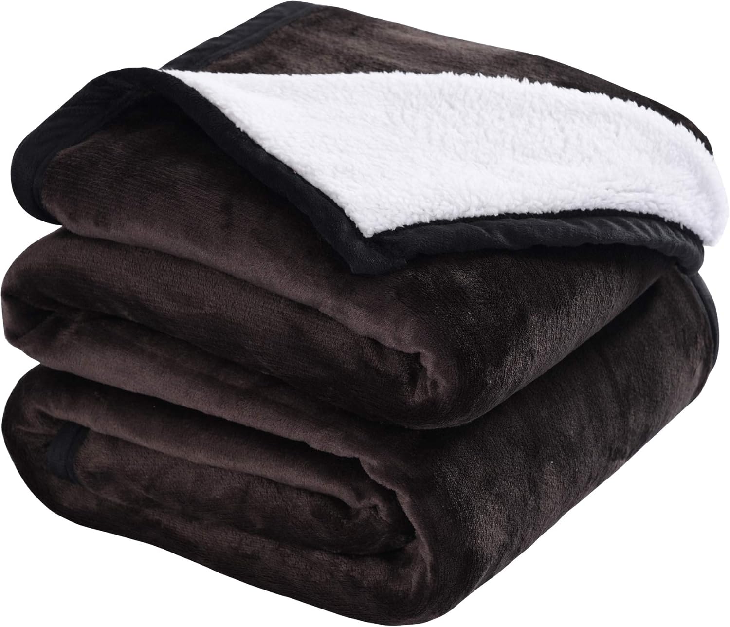 MarCielo Manta sherpa de cama, manta de vellón de sherpa manta de tiro súper suave manta de terciopelo peluche de terciopelo, Microfibra, King