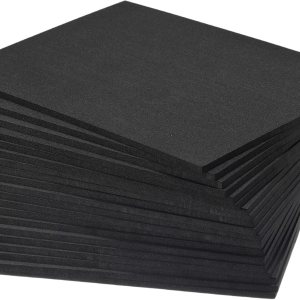 uxcell Hojas de espuma EVA negras de 12 x 9 pulgadas, 0.236 in de grosor para manualidades, paquete de 20 uxcell Hojas de espuma EVA negras de 12 x 9 pulgadas, 0.236 in de grosor para manualidades, paquete de 20
