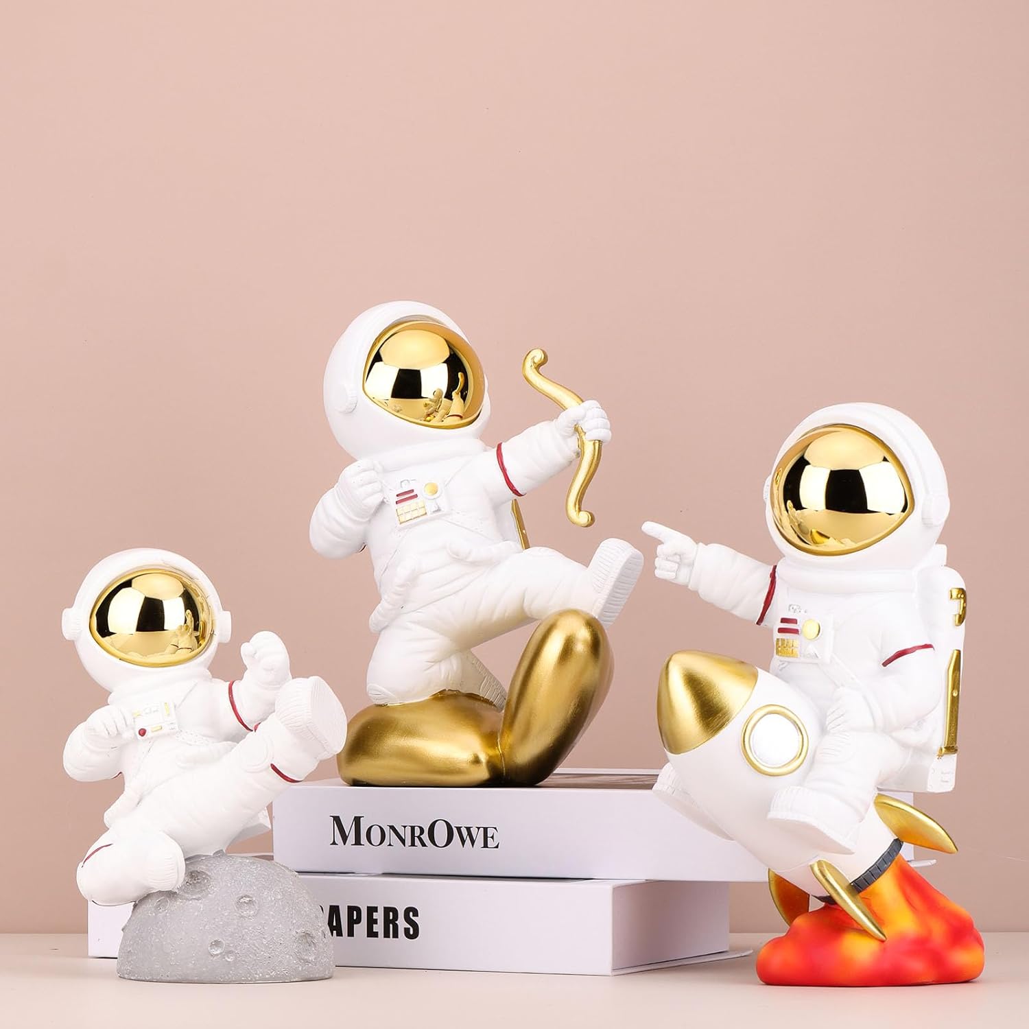 XMGZQ Decoración de astronauta, figuras y esculturas de astronauta de Cupido, figura de astronauta, decoración de dormitorio, decoración de