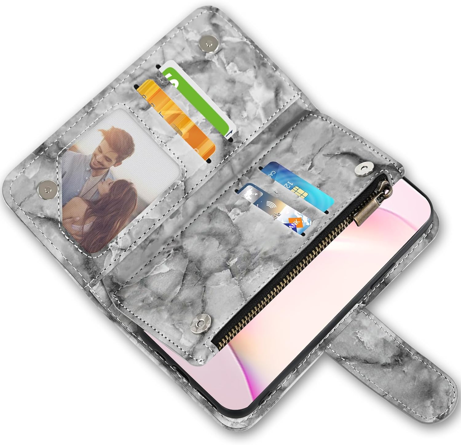 Asuwish Funda de teléfono para Samsung Galaxy Note 10 Lite con protector de pantalla de vidrio templado y soporte de ranura para tarjeta de crédito