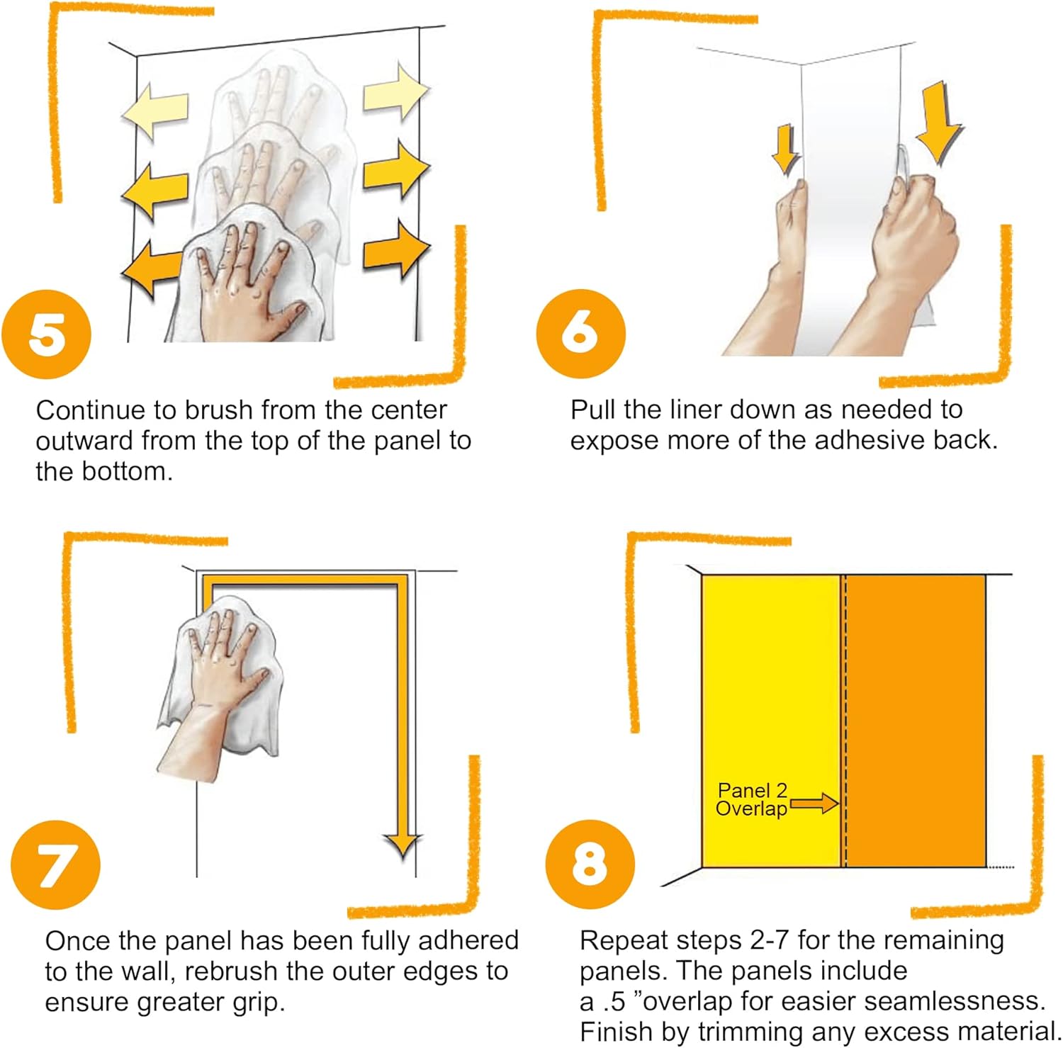 wall26. Papel para empapelar autoadhesivo, grande, serie de mural., WMR-WP-X-C409-66x24x4