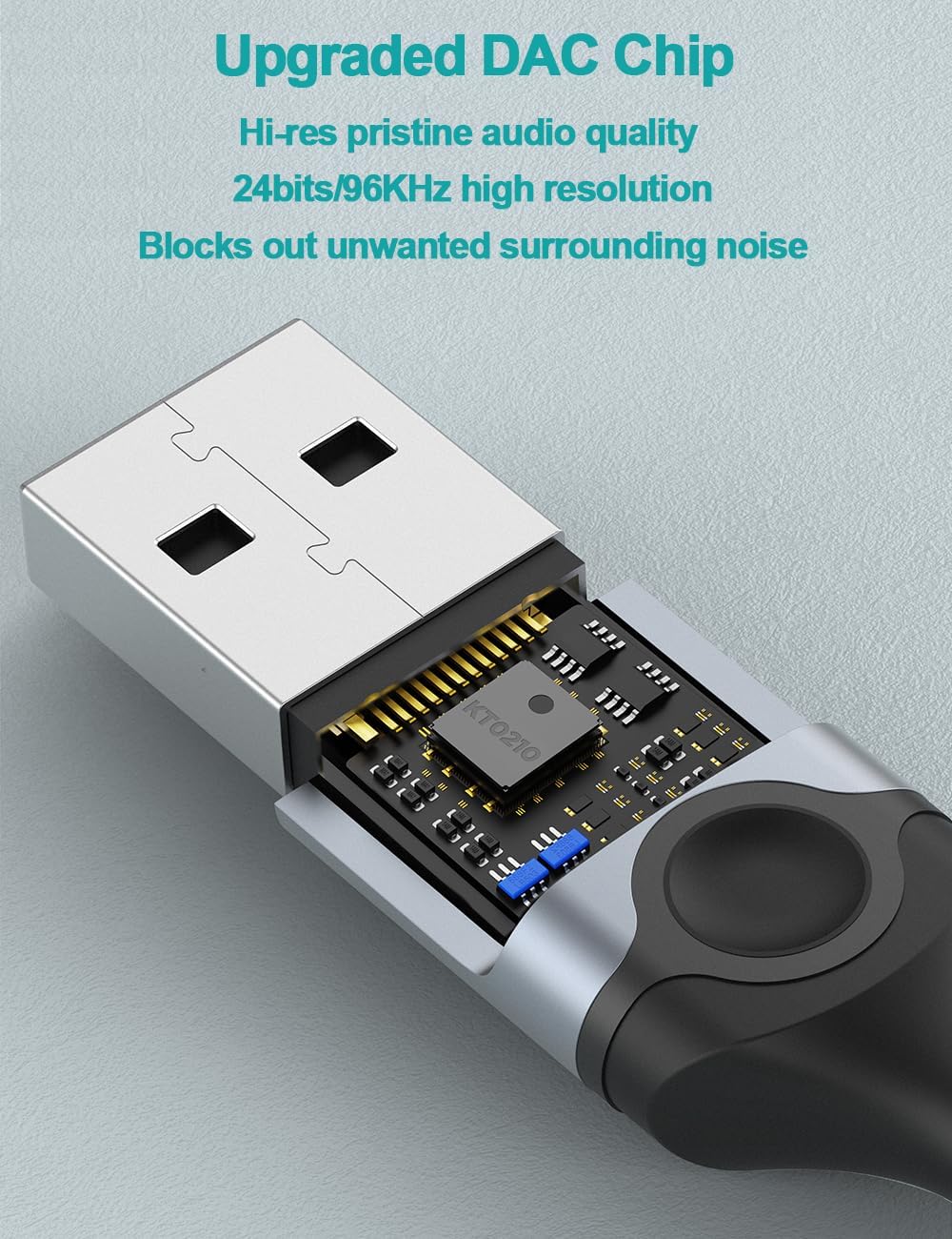 DUKABEL Auriculares USB para PC, auriculares USB para juegos con micrófono para PCPS4PS5, auriculares negros con cancelación de ruido con control