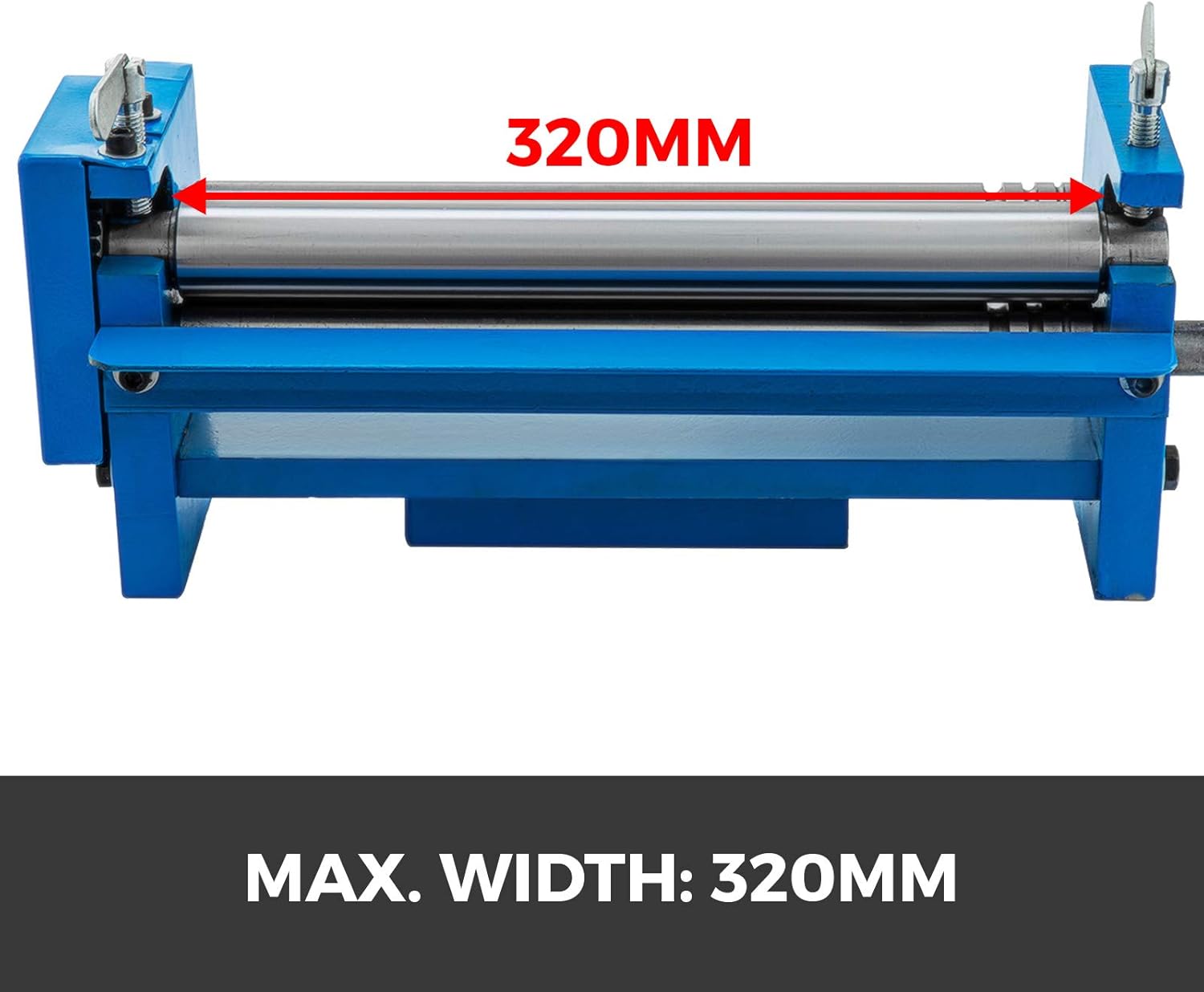 VEVOR Rodillo deslizante de 12.6 pulgadas, máquina redonda de flexión de placa de metal, máquina de rollo deslizante de hasta calibre 22, rodillo de