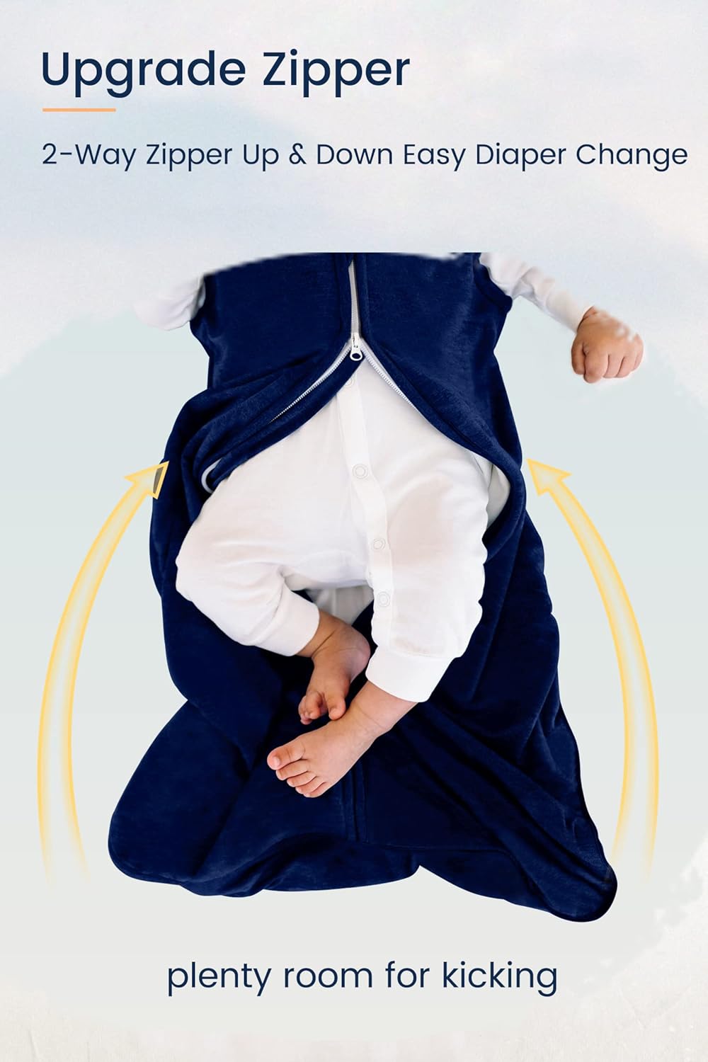 TotAha Saco de dormir ligero para bebé, saco de dormir elástico, cómodo y sedoso, suave como la mantequilla, saco de dormir de transición para