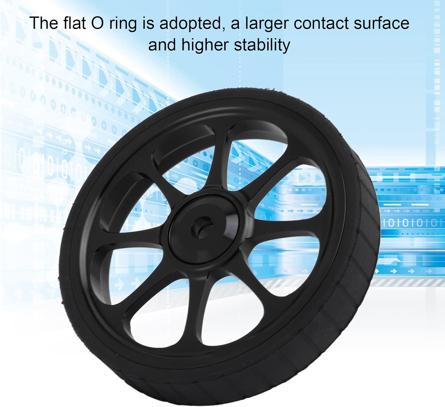 VGEBY Bicicleta plegable Easy Wheel, aleación de aluminio 3.228 in rodamiento ensanchado rueda fácil para Brompton 3sixty bicicleta plegable (negro)
