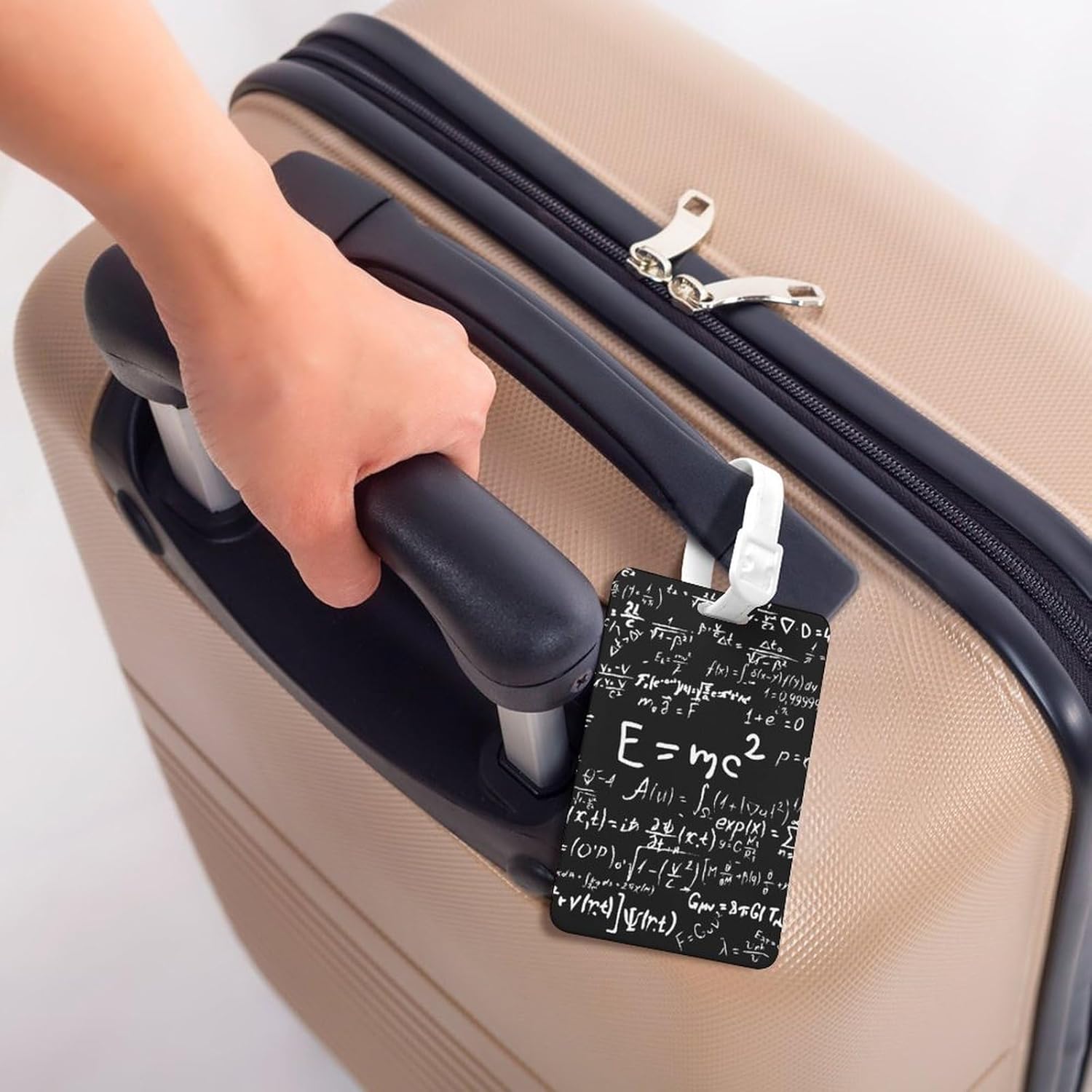 Physics and Math Science Formula Funny Luggage Case Tag Travel Bag Name ID Card Labels Suitcase Tags