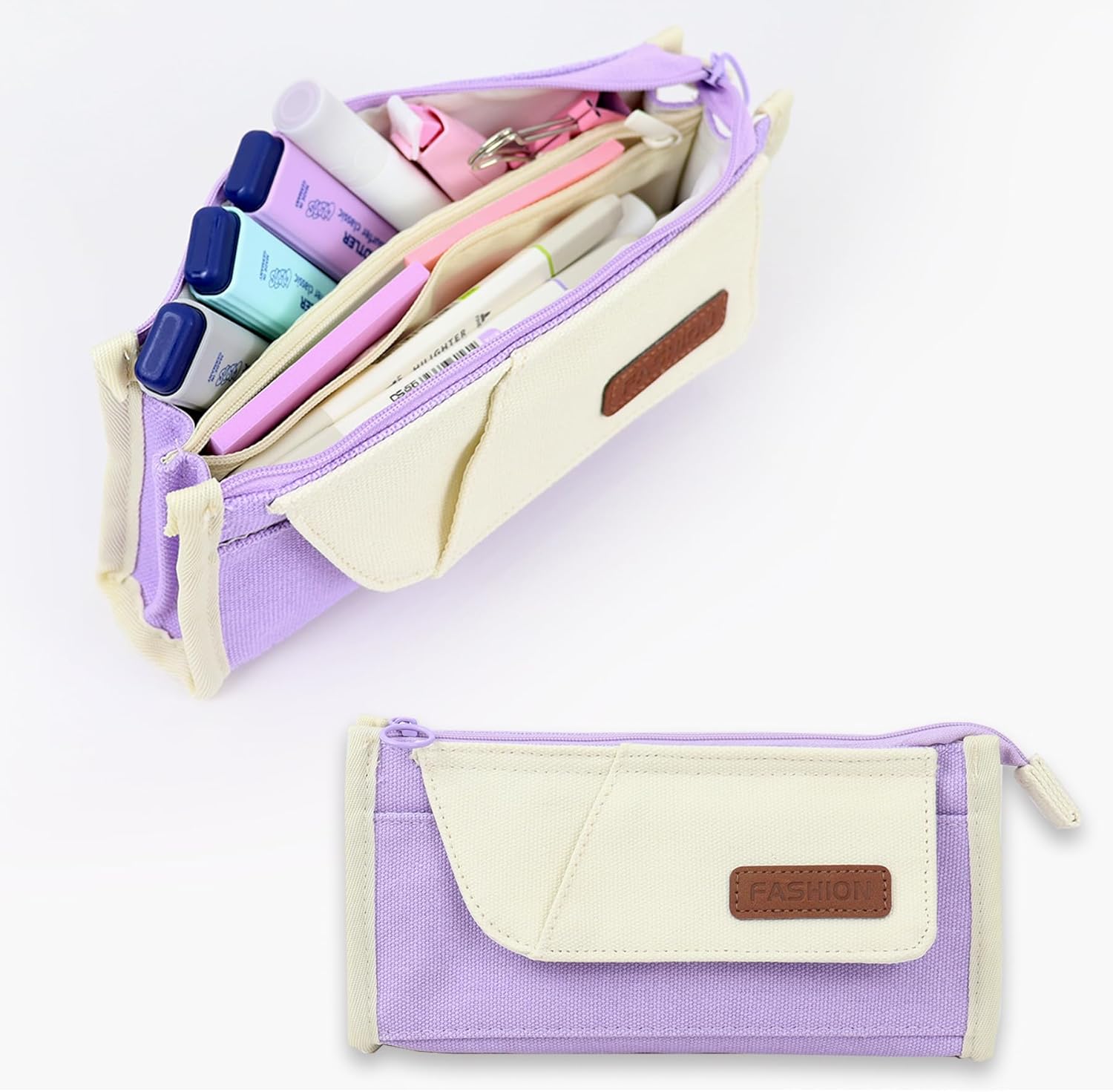 Estuche pequeño y lindo para lápices, estuche estético para niñas y niños, suministros universitarios, organizador de marcadores, regalo de regreso