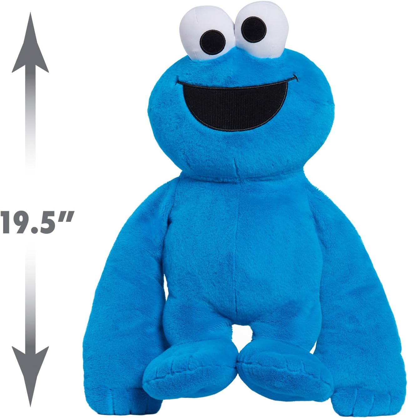 Sesame Street Monster Hugs Cookie Monster – Peluche sensorial con peso, azul, juguetes para niños a partir de 18 meses, exclusivo de Tienda Just Play