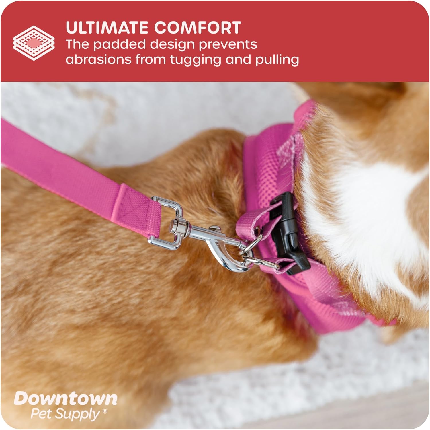 Downtown Pet Supply – Arnés ajustable para perro con chaleco acolchado, sin tirones, fácil de poner, para perros pequeños, medianos y grandes