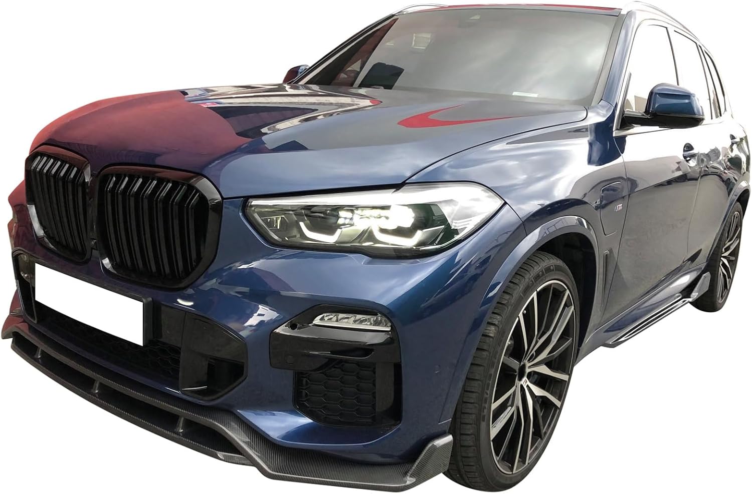IKON MOTORSPORTS, Faldas laterales compatibles con BMW G05 X5 M Sport 2019-2023, extensión lateral de inyección de PP estilo IKON color negro