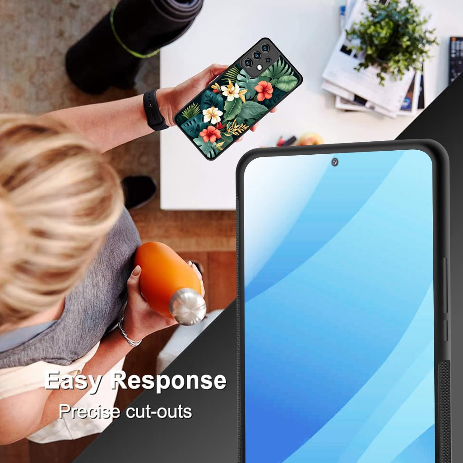 Funda para Galaxy A32 5G, policarbonato duro+TPU suave, antideslizante, ultrafina, a prueba de golpes, para Samsung Galaxy A32 5G de 6.5 pulgadas,
