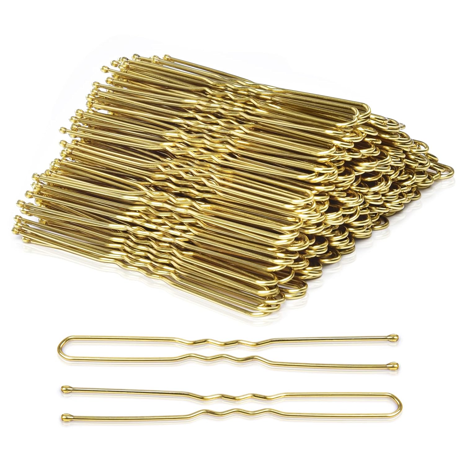 TsMADDTs Horquillas para el cabello en forma de U de 2.75 pulgadas, horquillas grandes para cabello grueso, horquillas rubias para mujeres y niñas