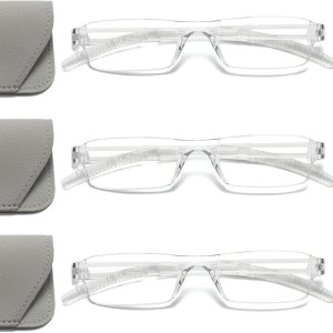 3 pares de lentes de lectura, lentes de bloqueo de luz azul, anteojos de lectura para computadora para hombres y mujeres, marco rectangular de moda 3 pares de lentes de lectura, lentes de bloqueo de luz azul, anteojos de lectura para computadora para hombres y mujeres, marco rectangular de moda