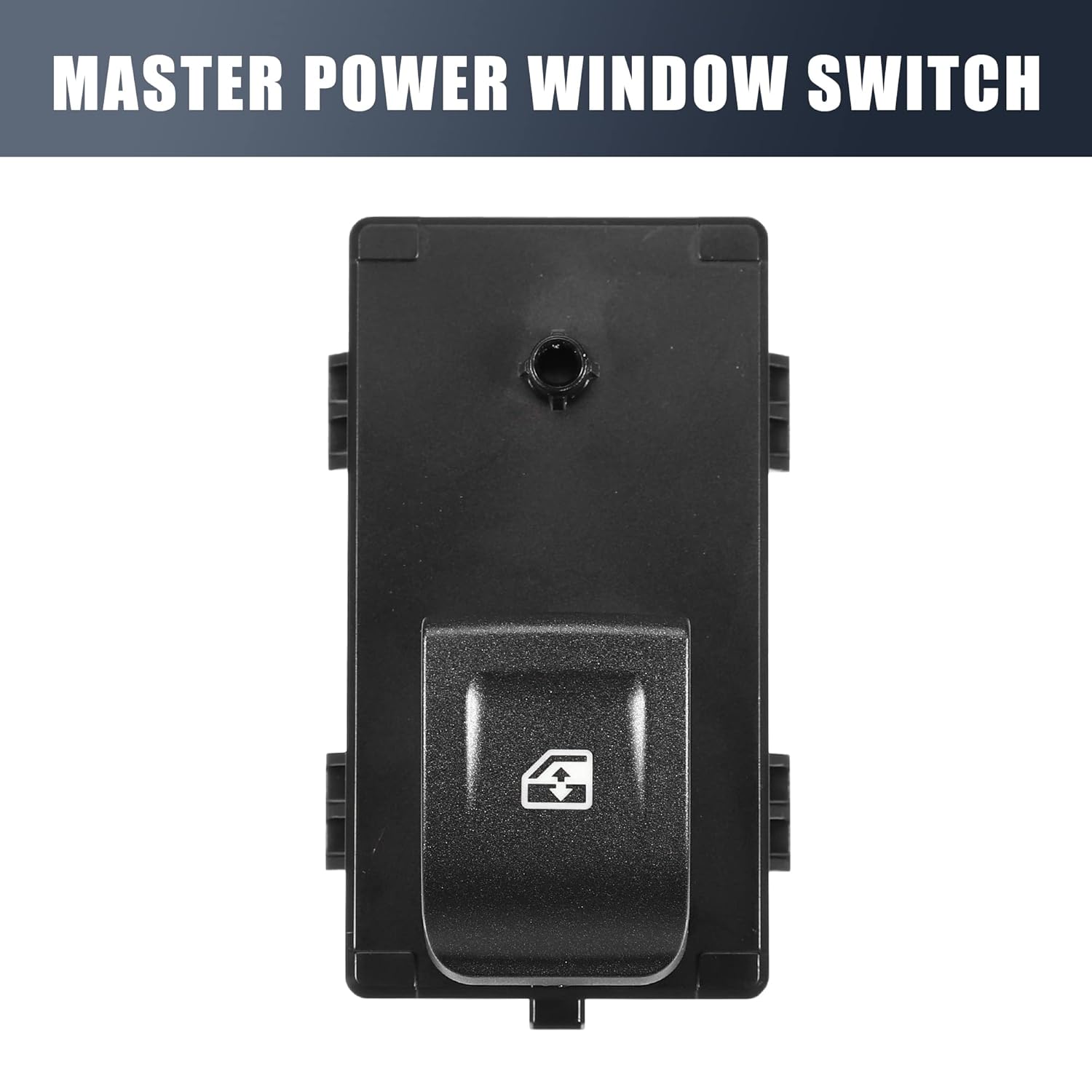 X AUTOHAUX Interruptor de ventana de puerta lateral trasera izquierda derecha para Chevrolet Colorado 2015-2022 23436335 plástico metal negro 1 unids