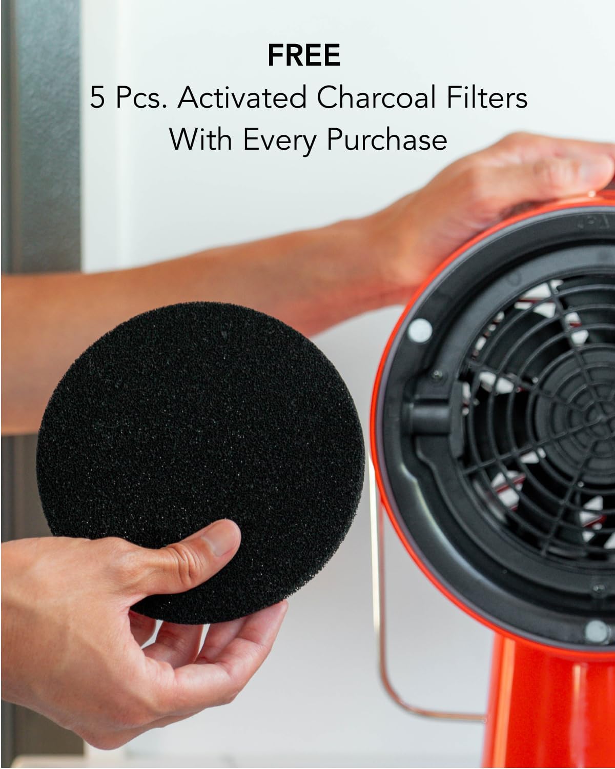 AirHood Inalámbrico  El primer limpiador de aire de cocina portátil del mundo con 5 filtros de carbón activado y filtro de aceite de acero