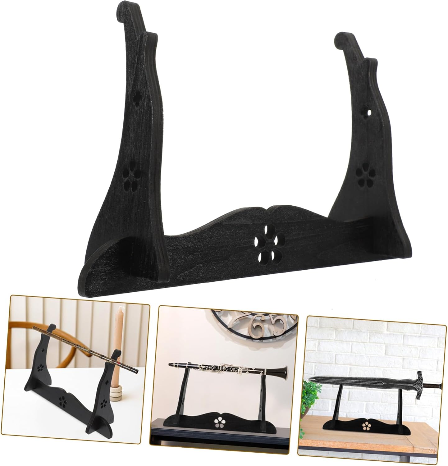 Soporte de espada de almacenamiento Soporte de gladiador de dos niveles Soporte de espada Soporte de espada Decoración de escritorio Estantes de