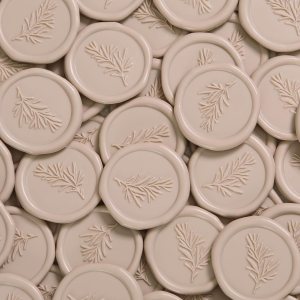 UNIQOOO Calcomanías de sello de cera, calcomanías de sello de invitación de boda de romero, 100 calcomanías autoadhesivas de color gris pardo, UNIQOOO Calcomanías de sello de cera, calcomanías de sello de invitación de boda de romero, 100 calcomanías autoadhesivas de color gris pardo,