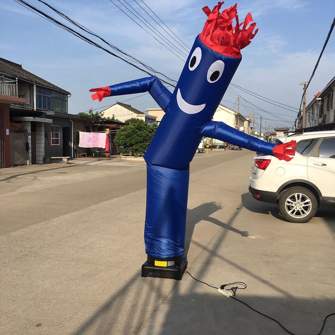 20ft Publicidad Tubo Inflable Hombres (No Soplador) Gigante Que Agita Brazo Mosca Marioneta Decoración Navidad Señales Decorativas Para Negocios
