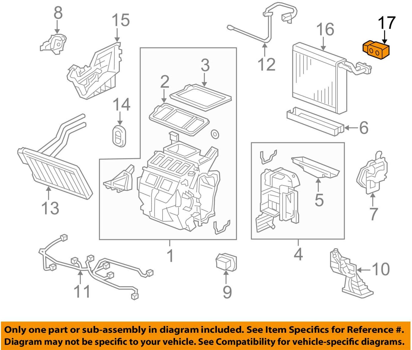 Conjunto de válvula de expansión Honda 80221-SNA-A01 original