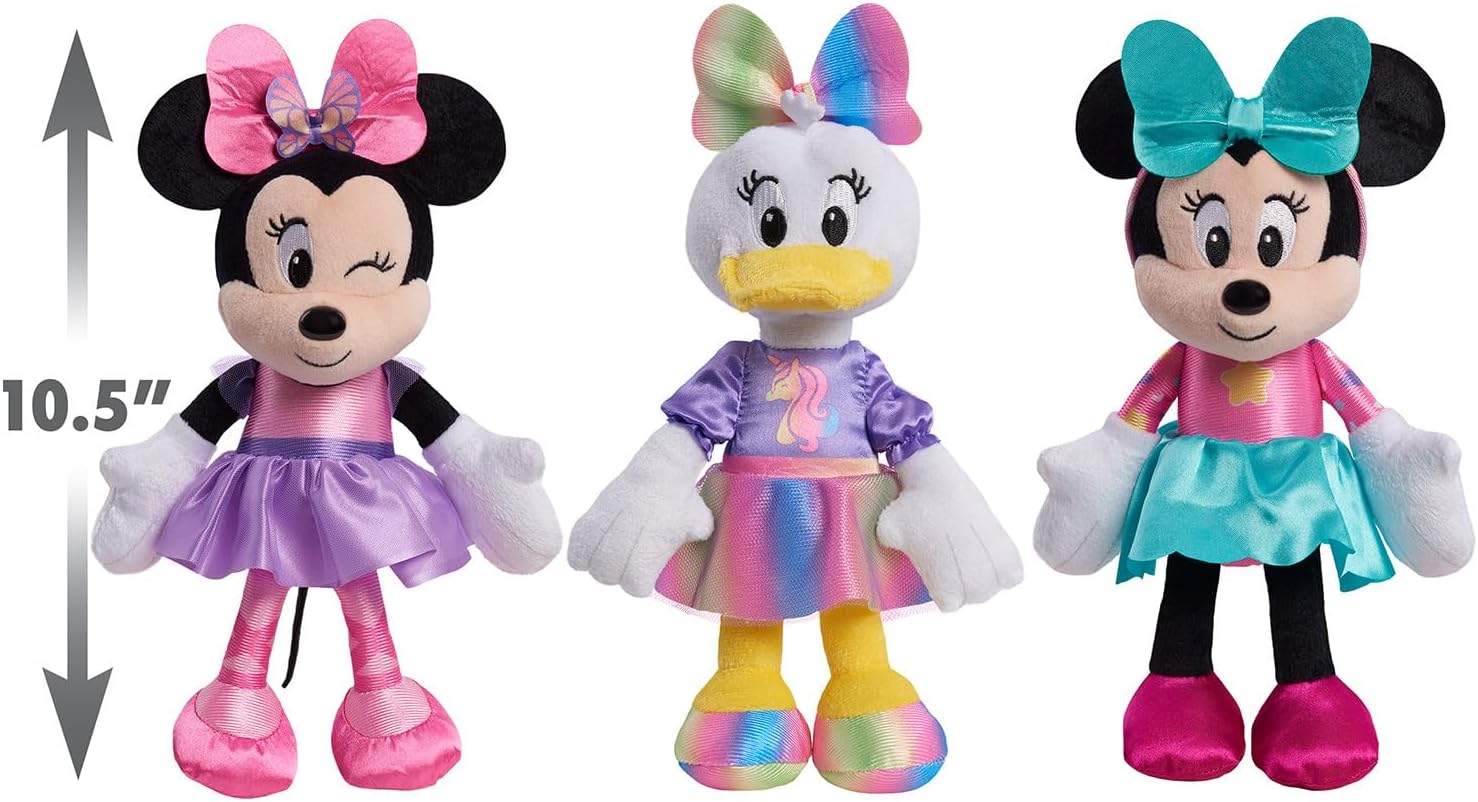 Just Play Disney Junior Minnie Mouse Ballerina – Animal de peluche pequeño, con licencia oficial para niños de 2 años en adelante