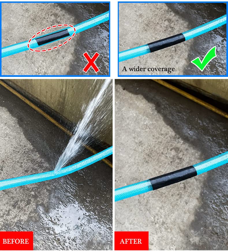 LLPT Cinta impermeable de sellado de parche de 4 pulgadas x 10 pies, sellado instantáneo para techos, barcos, mangueras, canalones, revestimientos